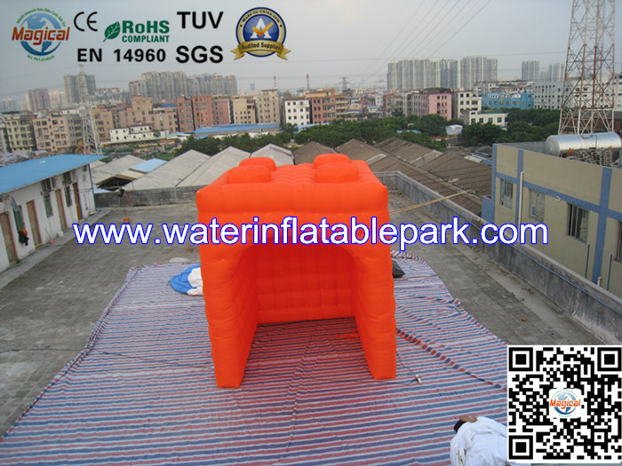 Mini Portable Inflatable Cube Tent Mobile In Oxford 5m x 5m x 5m CE / UL
