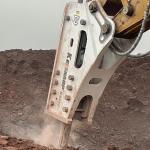 KS850 Chisel Durable Rock Breaker Hydraulic Hammer For Construction 50-65ton