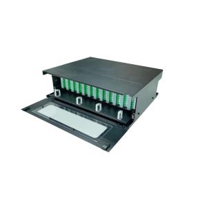 China Rack Mounted Fiber Optic Patch Panel ODF Junction Box 96 Ports Sliding Type factory