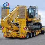 Heavy Duty Aorong 4 axle 80-120Ton Lowbed Trailer with 40 Ton Two Speed Landing