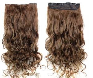 China 18 Inch Long Virgin Clip In Hair Extensions / Smooth Virgin Remy Hair Clip Ins factory