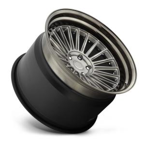 China Matte Black polish face 3PC aluminium forged wheels 5x120 offset rim forged car rims factory