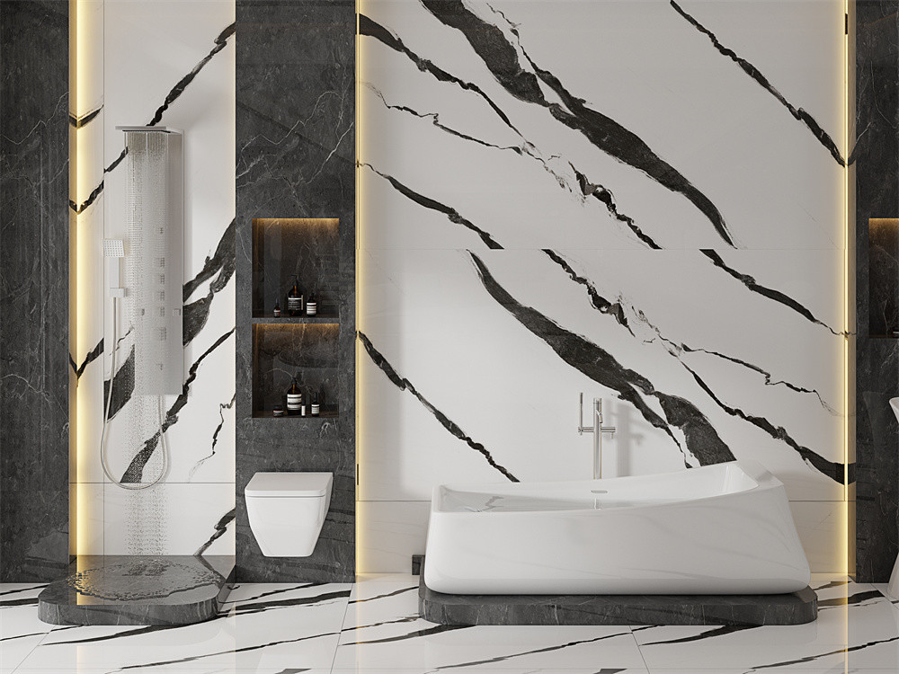 Antibacterial 1420x2700mm Durable Tiles Outdoor Floor Marble Slabs And Porcelain Sintered Stone Slab For Kitchen And Hotel