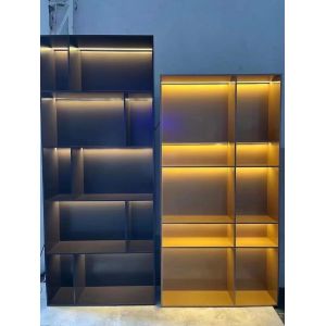 Modern Luxury Stainless Steel Wine Cabinet Constant Temperature Humidity 15