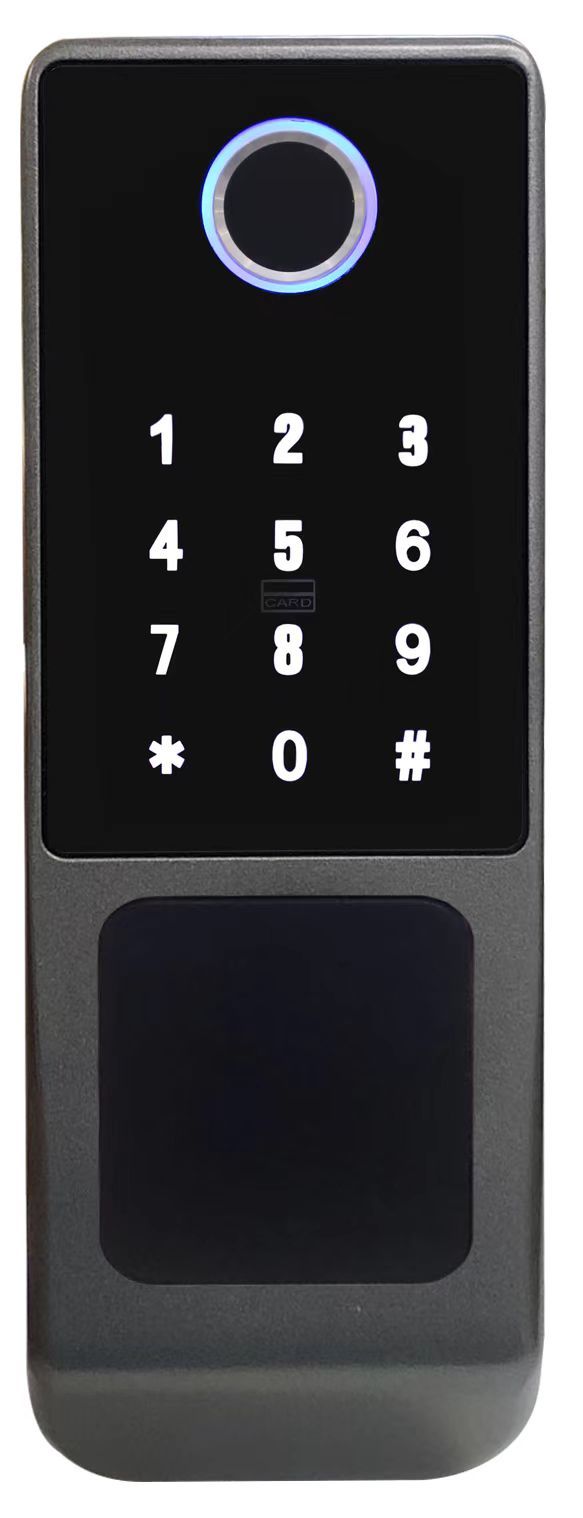 Qleung S812-4 Digital Waterproof Fingerprint Password Card TTlock App Remote Unlock Smart Home Door Lock