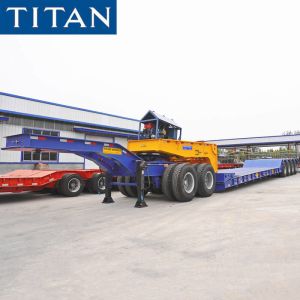 Hydraulic Multi Axle 150T RGN Mining Lowboy Trailer with Dolly