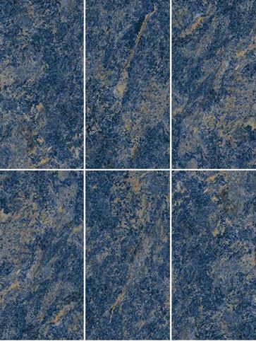 Dark Blue 600x1200mm Outside Full Polished Glazed Curtain Wall Porcelain Tiles