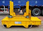 Steel Plant On Rail Transfer Cart , Hydraulic Lifting Motorized Rail Cart Molten