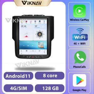 China 10.4 Inch Screen 8 Core Car radio For 2011- 2017 Dodge Ram Navigation GPS Multimedia DVD Player Wireless Carplay 4G BT factory