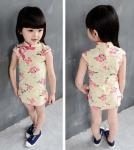 2016 Fashion Girl Kid's Chinese Style Dress Cheongsam Cute dress