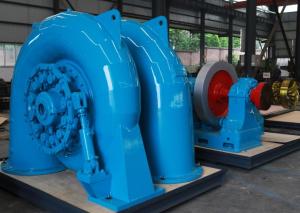 China 400V Brushless Francis Horizontal Hydro Turbine 57m water head factory