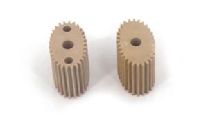 China Flame Retardant Two Layers Peek Gears Plastic Engineering Parts factory