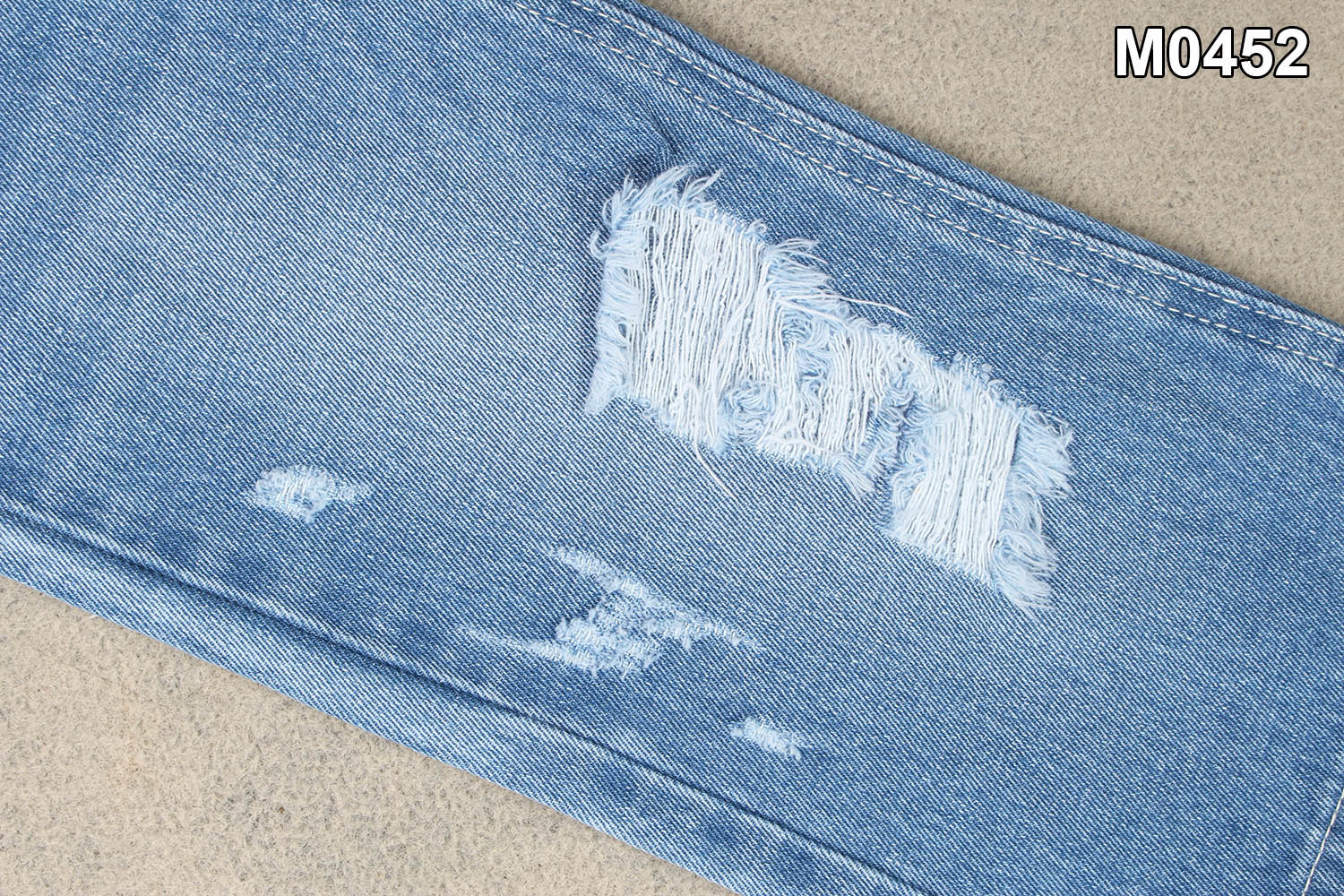 11.5 Ounce Non Spandex 100 Cotton Denim Fabric 70'' Width