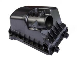 China PPA Black Plastic Auto Parts Mold Single Cavity For Auto Engine Housing Parts factory