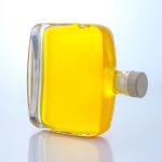 Industrial Liquor 300ml Unique Shaped Round Shoulder Super Flint Glass Bottle