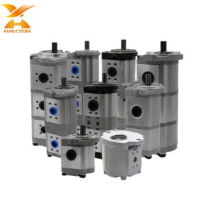 China Excavator Double Bomba De Carga Hydraul Charge Pump High Pressure Hydraulic Gear Pump For Shimadzu Rexroth Kubota Kobelco factory