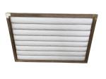 Walnut wood with white vinyl upholstery king&queen size headboard with metal