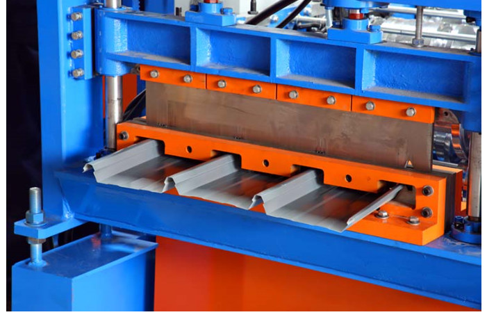 Shaft 75mm Boltless Roof Panel Roll Forming Machine
