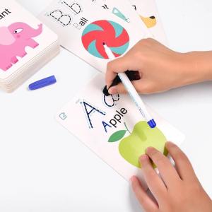 China ABC 123 Children'S Learning Flash Cards Luxury Colorful Printed 300g factory
