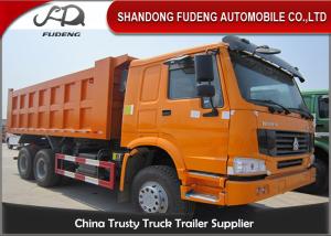 China Euro 2 Emission 18 Cube Meter End Dump Truck , 6 X 4 420HP Tractor Trailer Dump Truck factory