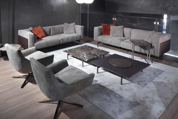 Fashionable Mid Century Modern Sectional Sofa Couch Customized Size