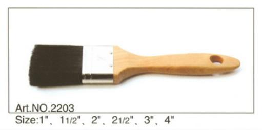 Wooden handle pure natural bristle Chinese bristle synthetic mix paint brush No