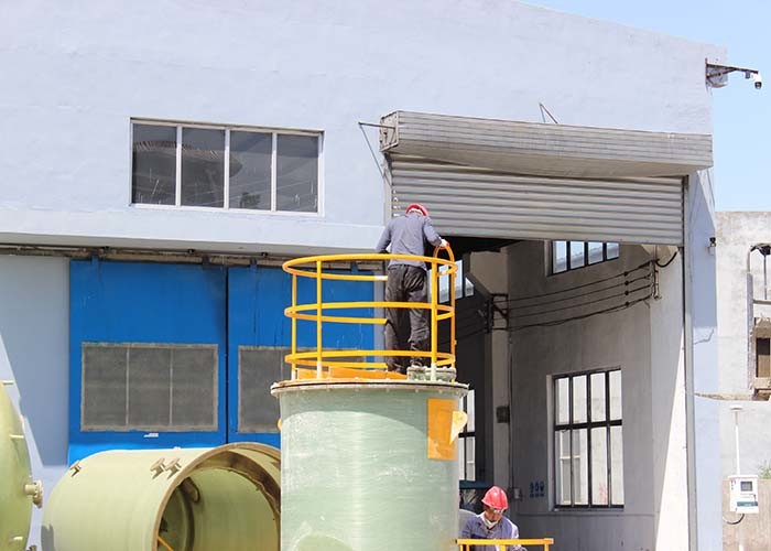 Harmless Treatment Water FRP Horizontal Tank Durable Easy Installation