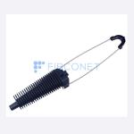 FTTH Nylon and Metal Flat Wire Fiber Optic Cable Clamp with Flexible Nylon