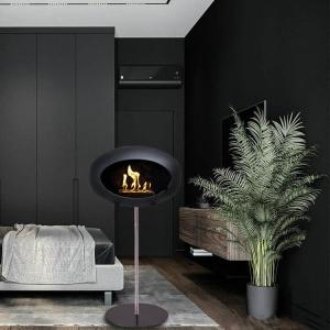 China Carbon Steel 26.5kg DIY Ethanol Fire Pits 6h Oval Fireplace factory