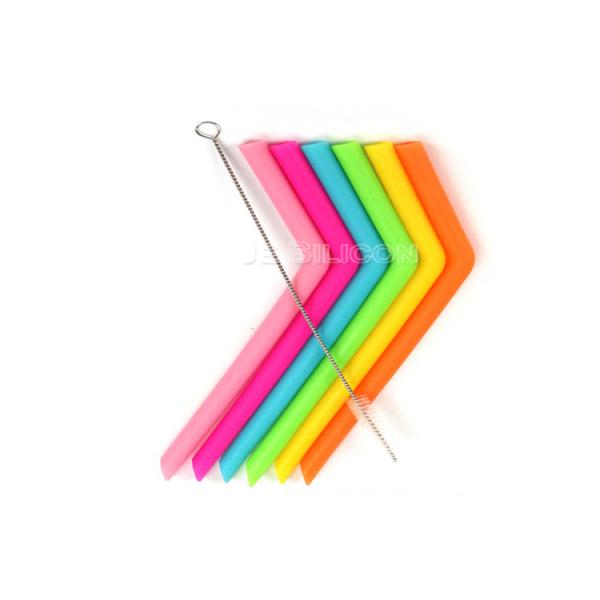 Non - Toxic Reusable Food Grade Silicone Straw Bar Accessories 100% Bpa Free