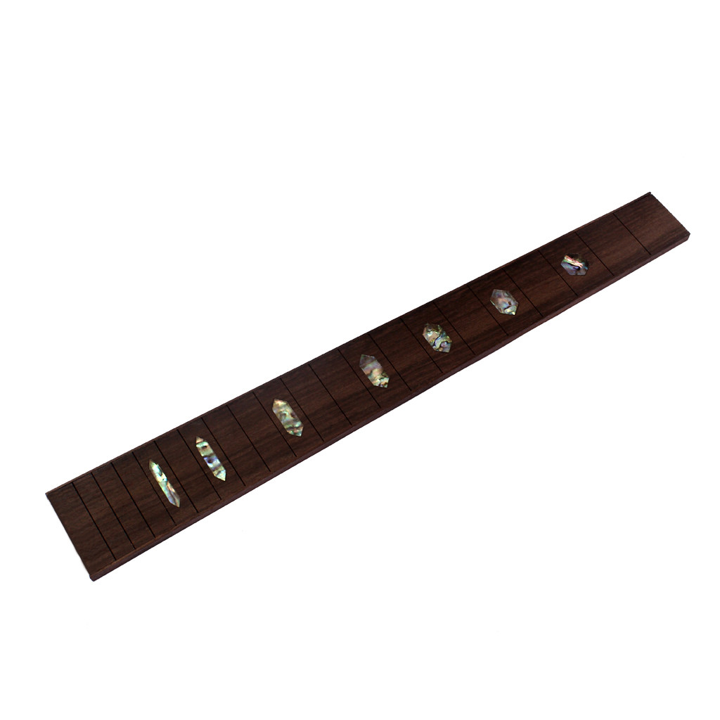 Alnicov Rosewood Bass Guitar Fretboard Sapele inlaid With Hexagon Shell Markers