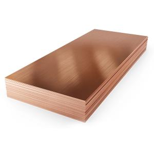 China 0.5mm - 26mm Thick Copper Metal Plates Sheet Polished Bright C10500 factory