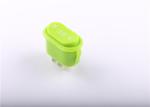 Oval Shaped Green Industrial Rocker Switch , Waterproof On Off On Rocker Switch