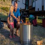 Burning Smokeless Wood Charcoal Fireplaces 304 Stainless Steel