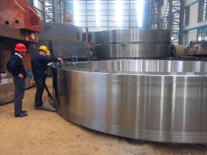 China ZG35CrMo Or 42CrMo Steel Rotary Kiln Wheel Tyre Castings And Forgings factory