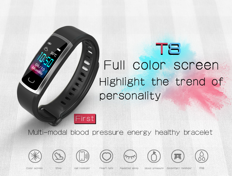 Full Color Screen Bluetooth Smart Wrist Watch