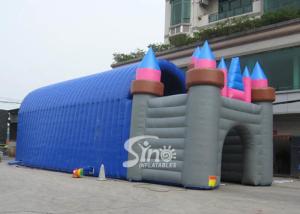 China 20x7 mts grand castle inflatable tunnel tent for outdoor parties or activities factory