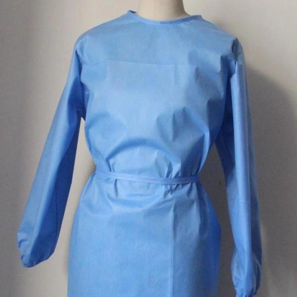 Durable FDA Sterilized SMS Disposable Isolation Gowns