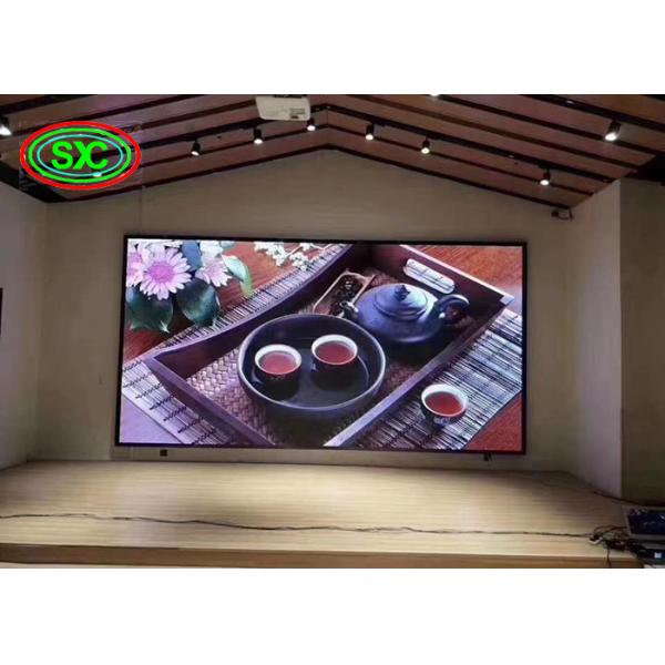 Wall mounted front maintenance indoor P 4 fixed LED screen with synchronous