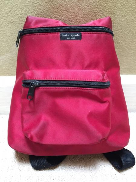 China Kate Spade Red & Black Nylon Zippered Backpack youngstown backpack  yoke backpack  zipper backpack  zion backpack  zippe factory
