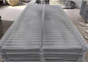 China Hot Dip Galvanized After Welded Security Steel Fence Airport 8 Gauge With Bendings factory