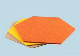 China 9mm PET Polyester Fiber Acoustic Panel , Modular Design Sound Absorbing Panels factory