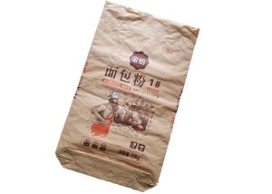 China High Performance Industrial Kraft Paper Bag 25kg 50kg Large Capacity Strong Load Bearing factory