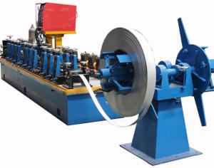 China Automatic Welder 1-15m/min Round Tube Mill 7.5KW Ss Pipe Making Machine factory