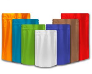 China Glossy Colored Food Stand Up Plastic Packaging Bag Pouches Gravure Printed factory