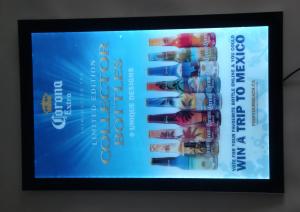 China Led aluminum magnetic light box factory