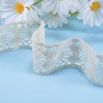 White Cotton Lace Trim Embroidered Ribbon Crochet Lace Fabric Diy