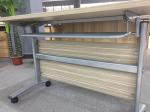 Metal Aluminum Coffee Office Training Tables Environmental Friendly Materials