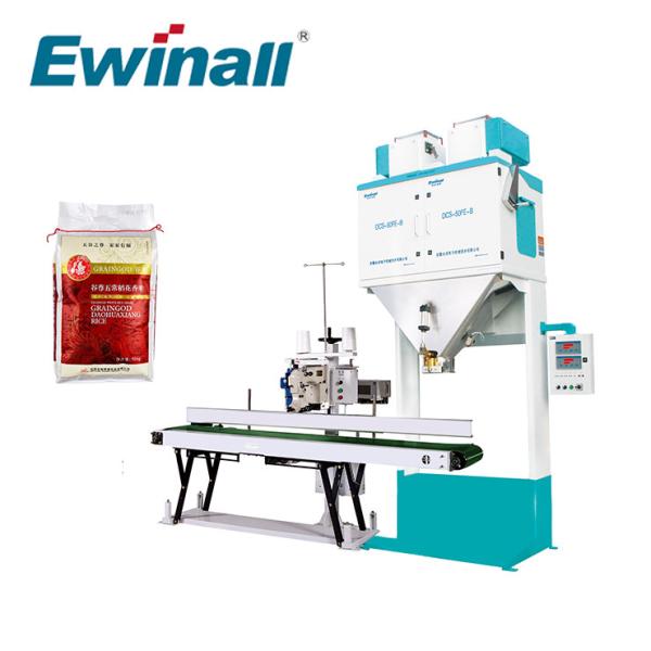 China DCS-50FE2-B Rice Grain Packing Scale Filling Sealing With Folder Bagging Machine factory