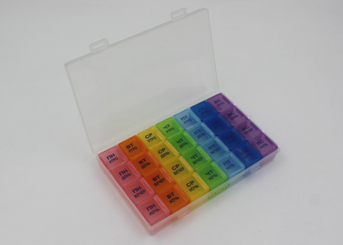 Multifunctional One Month Plastic Pill Box Drug Container For Family